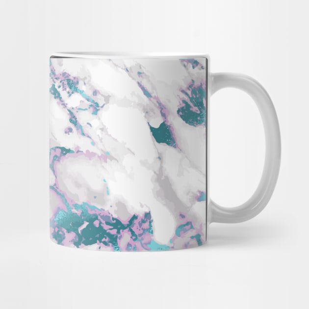 Marble Pattern Aesthetic Purple Blue Teal by jodotodesign